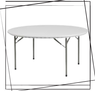 Round fouldable tables Round Foldable Tables 60"