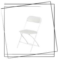 White plastic chair White Plastic Chair