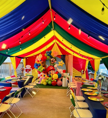 custom drap Custom Color Tent Draping