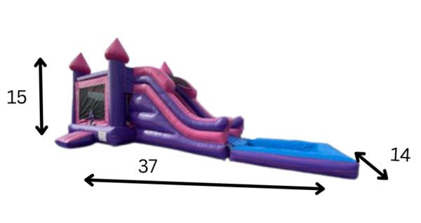 Bounce 2025(5) Princess Dual Lane (3 in 1 combo bounce with pool)