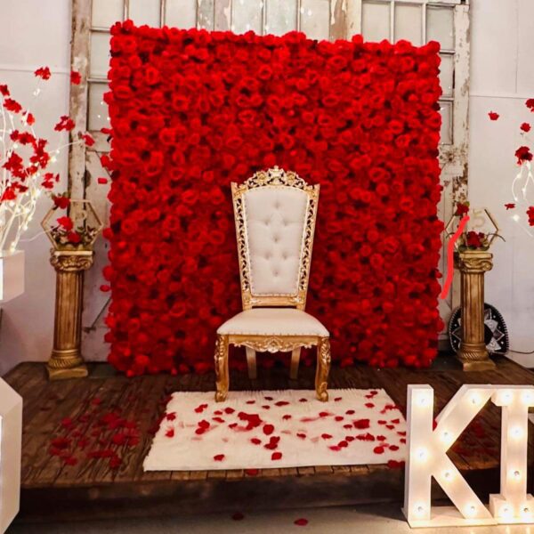 Romantic Red Rose 8x8 Wall