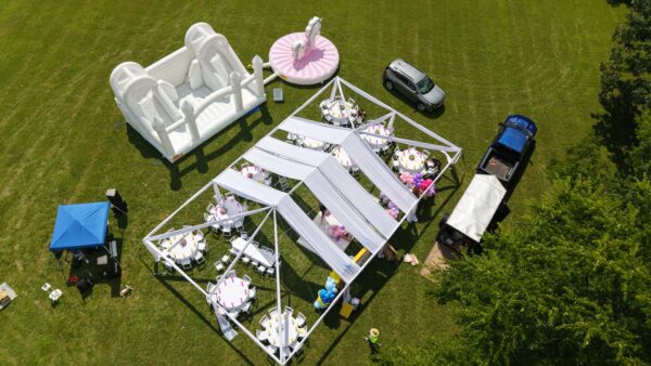 Tent with Naked Drape 30 x50