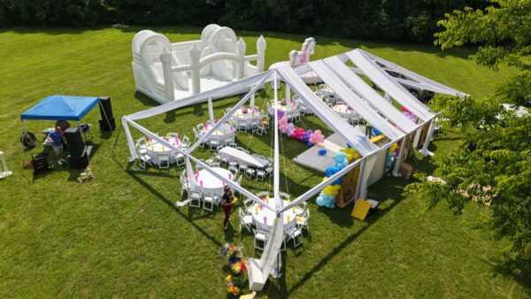 Tent with Naked Drape 30 x50